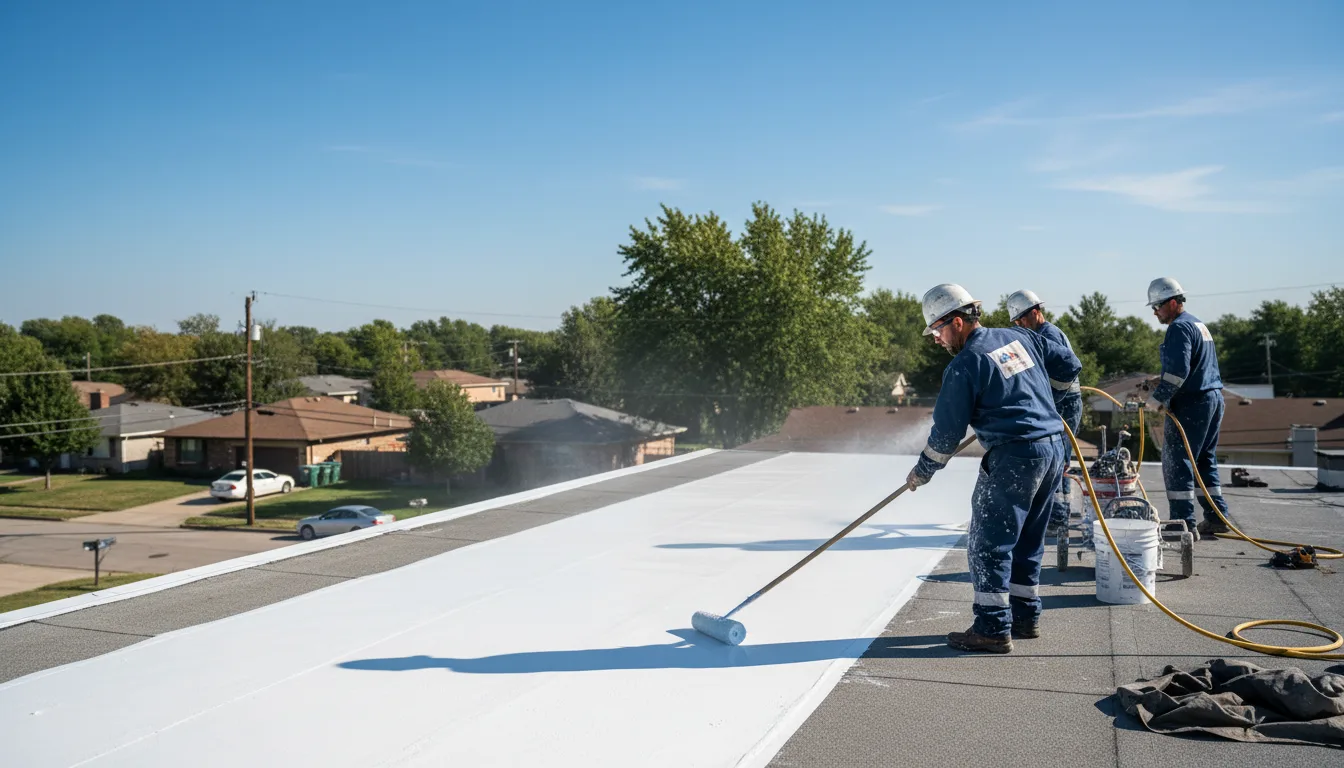 Commercial roof coating in Helena, OH near me